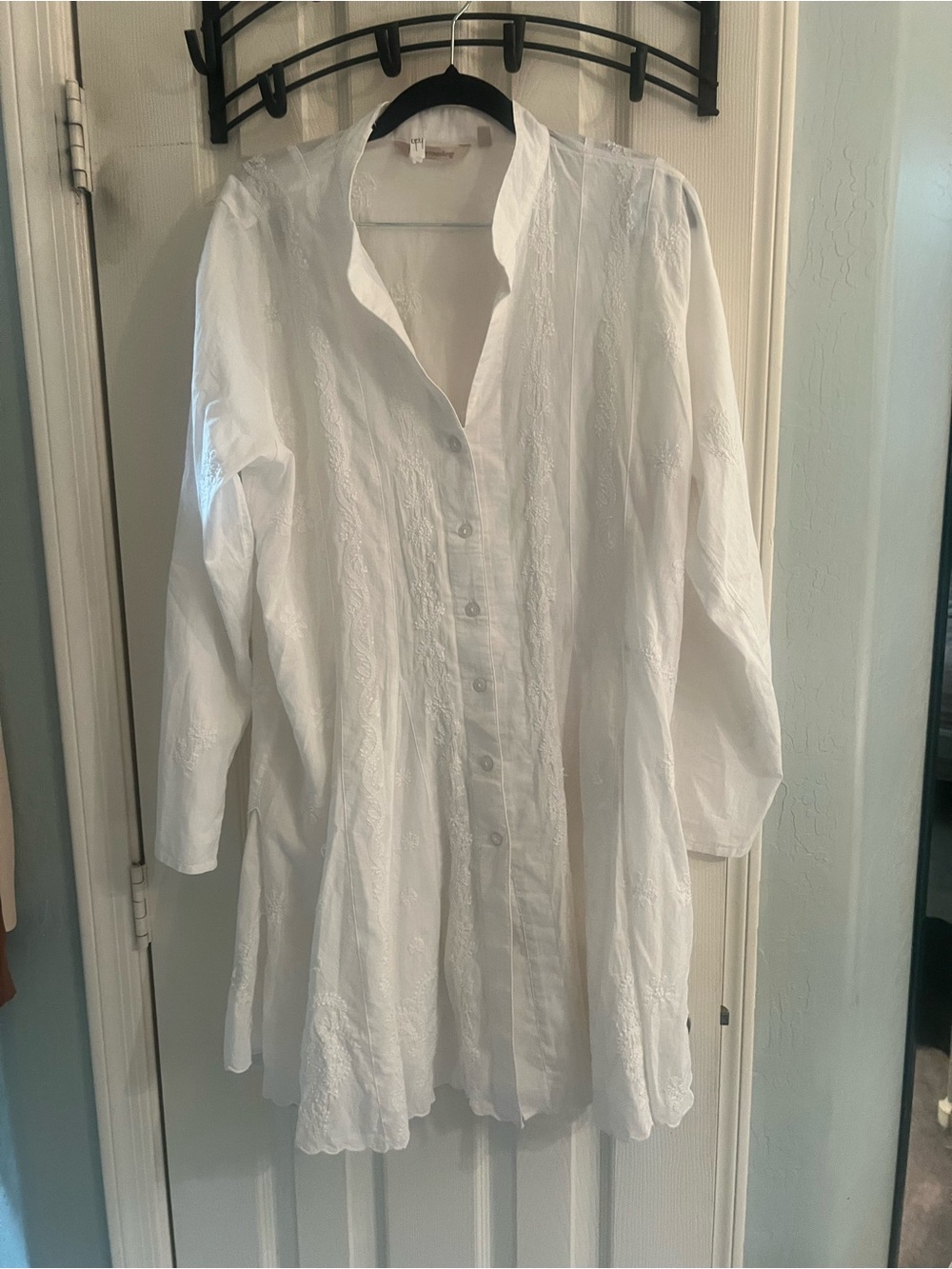 Soft surroundings beachy vacation cotton dress large